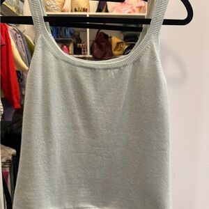 Jil Sander Sky Blue Cashmere Top